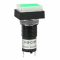 KB03KW01-12-JF - SW PB ILLUM RECT CLR/GRN SLD MT