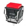 LB03KW01-12-CJ - IND PB ILLUM RECT BLACK 12V LAMP