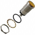 5561704304 - LED PNL MT 1" 24V WT FLAT YEL