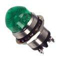 5563604304 - LED PNL MT 1" 24V WT DOME GRN