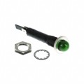 6091QM5-24V - INDICATOR NEON GREEN PANEL MNT