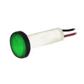 464W-BCG5H-CGO - PMI LED .250" FLAT 5V WIRE GREEN