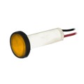 464W-NKA2-NYO - PMI LED .250" FLAT 2V WIRE AMBER