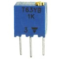 T63YB102KT20 - TRIMMER 1K OHM 0.25W PC PIN TOP