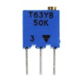 T63YB503KT20 - TRIMMER 50K OHM 0.25W PC PIN TOP