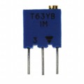T63YB105KT20 - TRIMMER 1M OHM 0.25W PC PIN TOP
