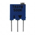 T63YB504KT20 - TRIMMER 500KOHM 0.25W PC PIN TOP
