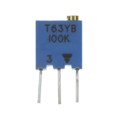 T63YB104KT20 - TRIMMER 100KOHM 0.25W PC PIN TOP