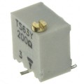TS63Y201KR10 - TRIMMER 200 OHM 0.25W GW TOP ADJ