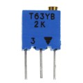 T63YB202KT20 - TRIMMER 2K OHM 0.25W PC PIN TOP