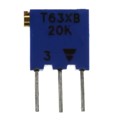 T63XB203KT20 - TRIMMER 20KOHM 0.25W PC PIN SIDE