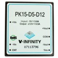 PK15-D5-D12 - DC DC CONVERTER +/-12V 15W