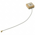 ECHO5/0.1M/UFL/S/S/15 - RF ANT 1.575GHZ CER PATCH U.FL