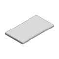 MS631-10C - RF SHLD COVER 1.413"X2.5" SNAP