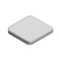 MS384-10C - RF SHLD COVER 1.504"X1.535" SNAP