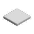 MS259-10C - RF SHLD COVER 1.035"X1.035" SNAP