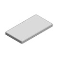 MS570-10C - RF SHLD COVER 1.244"X2.268" SNAP
