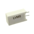 LVM5JBR100 - RES CERAMIC 0.1 OHM 5W 5% VERT