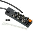 803-5M NC032 - M8 PLASTIC 6PORT 1SIG LED