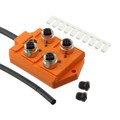 916-10M NC032 - M12 PLASTIC 4PORT 1SIG LED