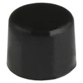 800C1BLK - CAP PUSHBUTTON ROUND BLACK