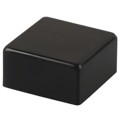 6JBLK - CAP PUSHBUTTON SQUARE BLACK