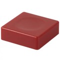 4JRED - CAP PUSHBUTTON SQUARE RED