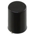 G003A - CAP PUSHBUTTON ROUND BLACK