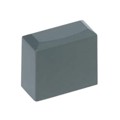 PE GY - CAP KEYSWITCH RECTANGULAR GRAY