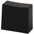 G002A - CAP PUSHBUTTON RECTANGULAR BLACK