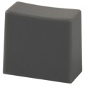 G002G - CAP PUSHBUTTON RECTANGULAR GRAY