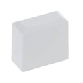 PE WH - CAP KEYSWITCH RECTANGULAR WHITE