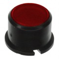 1F098 - CAP TACTILE ROUND BLK/RED LENS