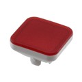 70-921.2 - LENS RED 15,4X15,4 PLASTIC TRANS