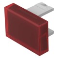 01-901.2 - LENS RED FLAT 12.8X18.8 PLASTIC