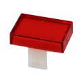 01-982.2 - LENS RED FLAT 12.8X18.8 PLASTIC