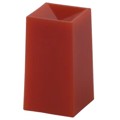 1DRED - CAP PUSHBUTTON SQUARE RED