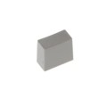 1CLGR - CAP PUSHBUTTON RECT LIGHT GRAY
