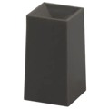1DDGR - CAP PUSHBUTTON SQUARE DARK GRAY