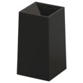 1DBLK - CAP PUSHBUTTON SQUARE BLACK