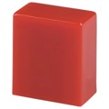 TACRED - CAP PUSHBUTTON RECTANGULAR RED