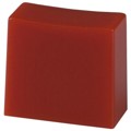 G002R - CAP PUSHBUTTON RECTANGULAR RED