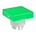 AT3001FB - CAP PUSHBUTTON SQUARE GRN/WHITE