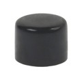 U902 - CAP PUSHBUTTON ROUND BLACK