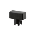 1PS09 - CAP TACTILE RECTANGULAR BLACK