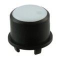 1FS096 - CAP TACT RND BLK/FROSTD WHT LENS