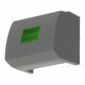 1H032 - CAP TACTILE RECT GRAY/GREEN LENS