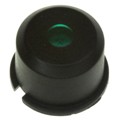 1E092 - CAP TACTILE ROUND BLK/GRN LENS