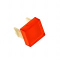 01-985.3 - LENS ORANGE FLAT 12.8X12.8 PLAST