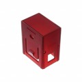02-901.2 - LENS RED FLAT 17.6X25.6 PLASTIC